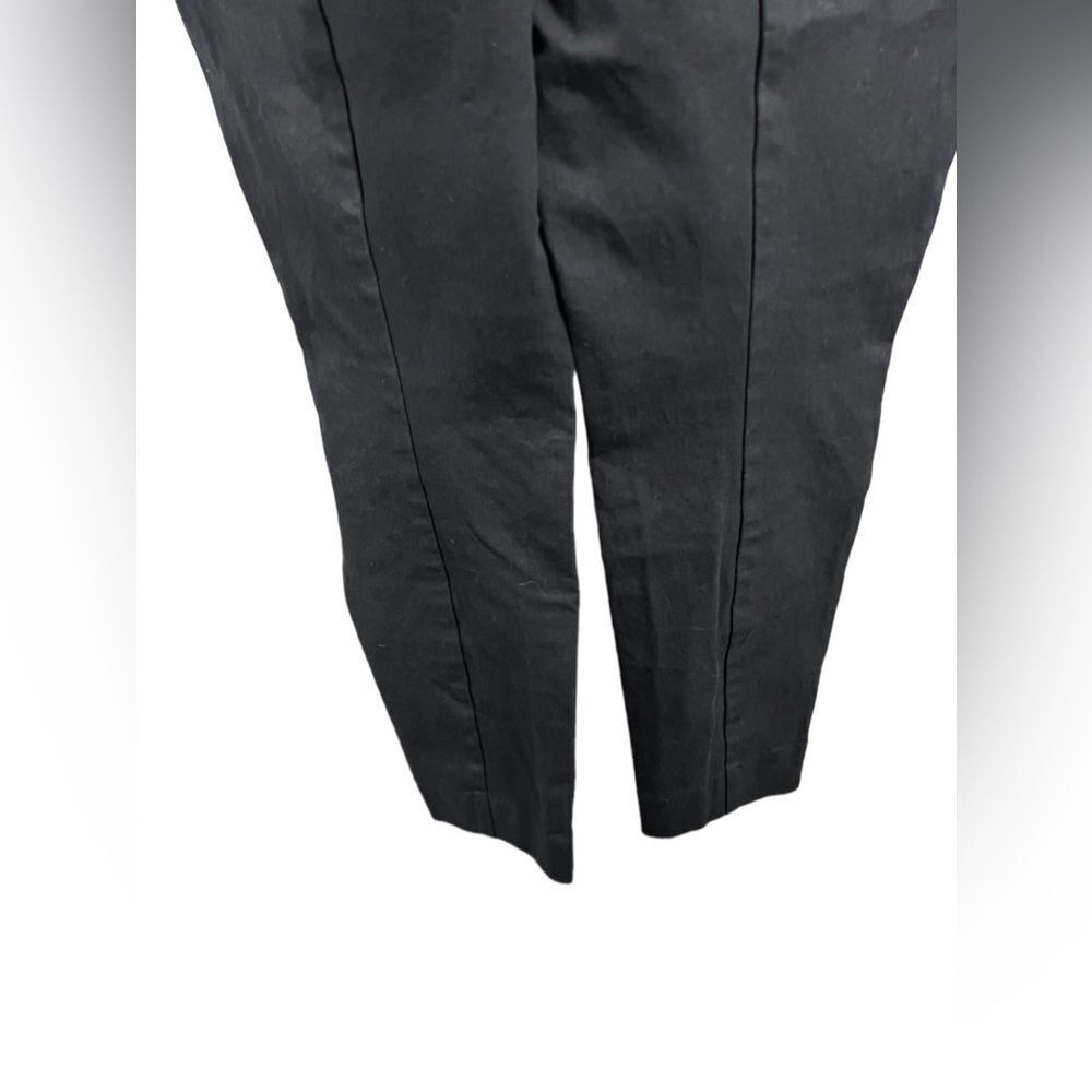 Everlane black size 8 trouser pants pull on side zipper skinny - Picture 3 of 8